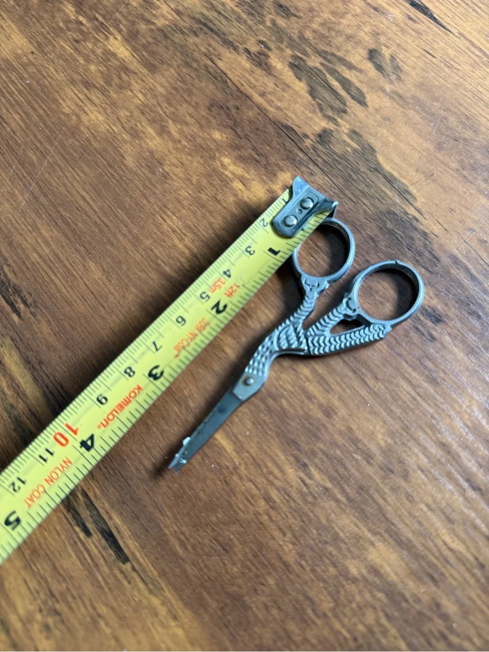 Vintage Silver Stork Grooming Scissors